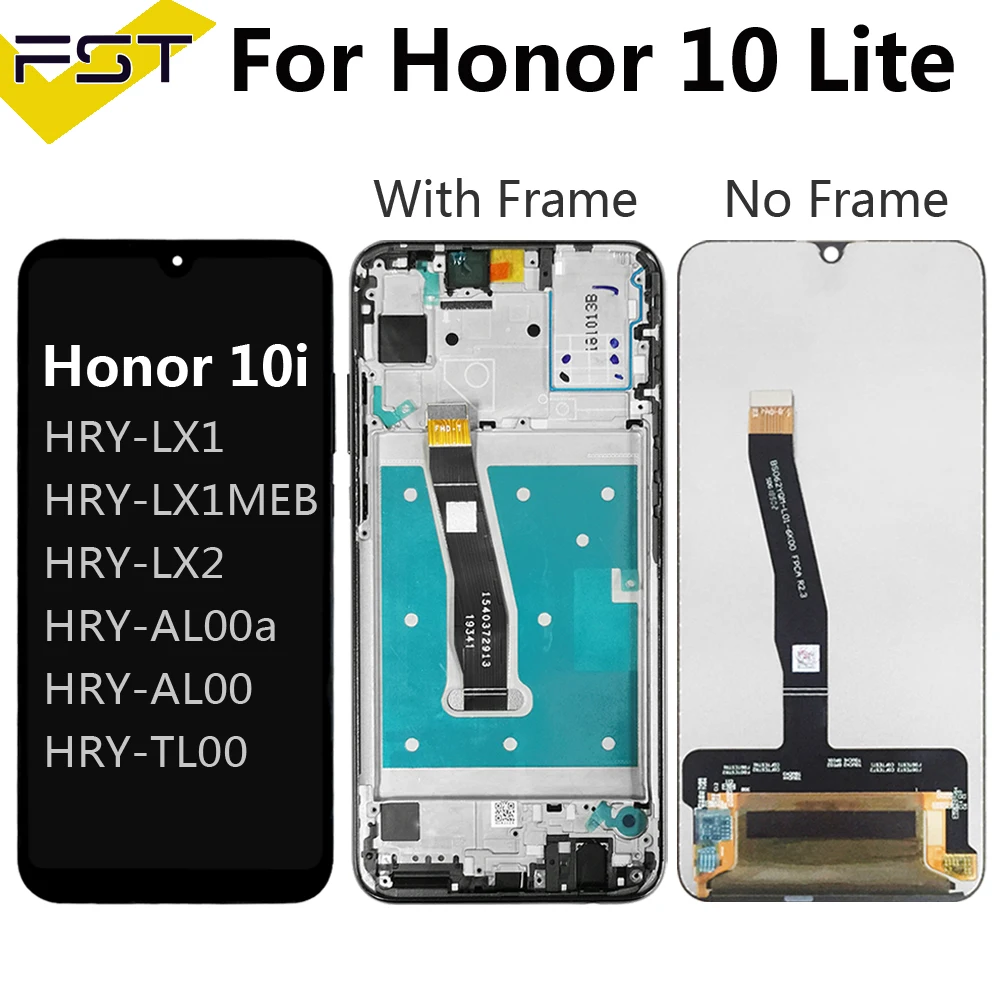 Сенсорный ЖК экран 6 21 дюйма для Huawei Honor 10 Lite 10i дигитайзер с рамкой глобальная