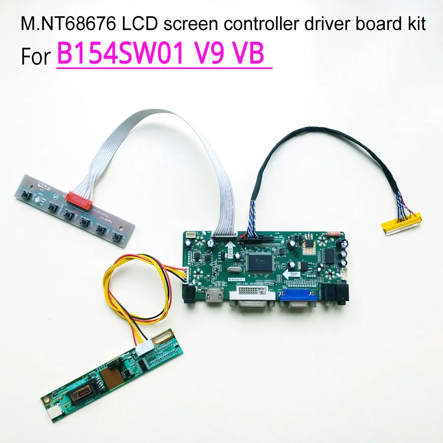 Для B154SW01 V9 VB LVDS 30Pin CCFL MNT68676 плата контроллера экрана 1680*1050 15," ЖК-монитор панель HDMI DVI VGA DIY kit
