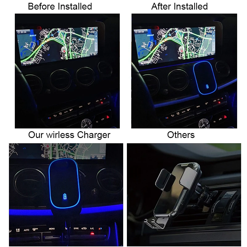 Автомобильное беспроводное зарядное устройство Infared QI для iPhone 11 Pro Max samsung S10 huawei P30 Pro 10W 15W беспроводное автомобильное зарядное устройство автомобильное крепление