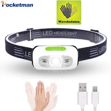 

2022 USB Rechargeable Headlamp,Lightweight,Super Bright LED Running Headlamp for Runner,Pocketman LED Headlight Flashlight