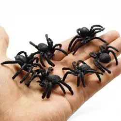 36 шт. ПВХ моделирование игрушечные пауки Новинка реалистичные насекомые животное модель Spoof шутки дети партии забавные игрушечные пауки