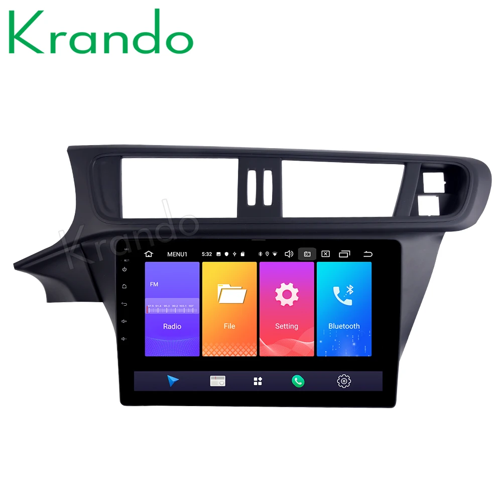 Автомобильный мультимедийный плеер Krando Full touch Android 9 0 10 1 дюйма для CHEVROLET CITROEN C3 XR 2014