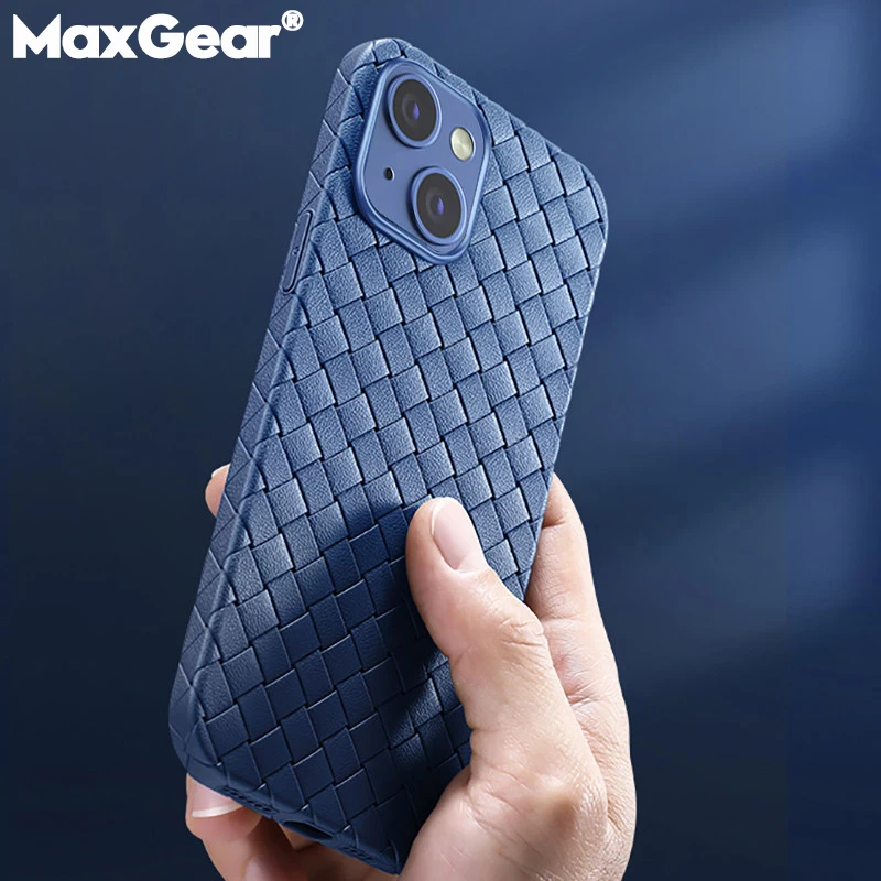 Weave Grid Breathable Soft Silicone Phone Case For iPhone 13 12 Mini 11 Pro Max 6 6S 7 8 Plus SE 2020 X XR XS Slim TPU Cover | Мобильные