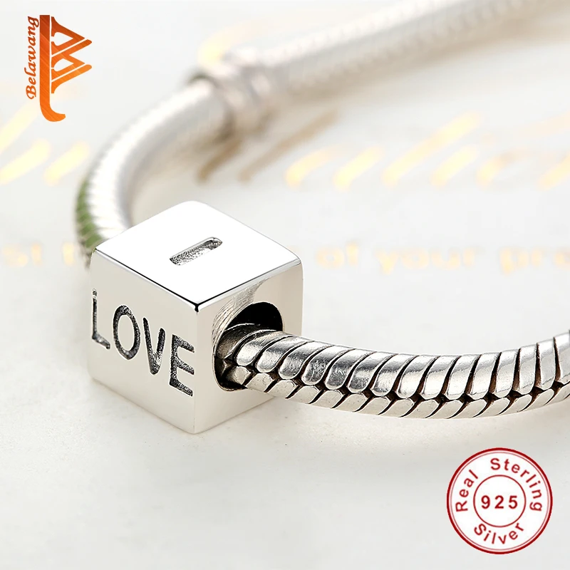 Authentic 925 Sterling Silver Hollow Heart Gold Heart Charm Beads Fit Pandora Bracelet Women Fashion Jewelry Mother Gift