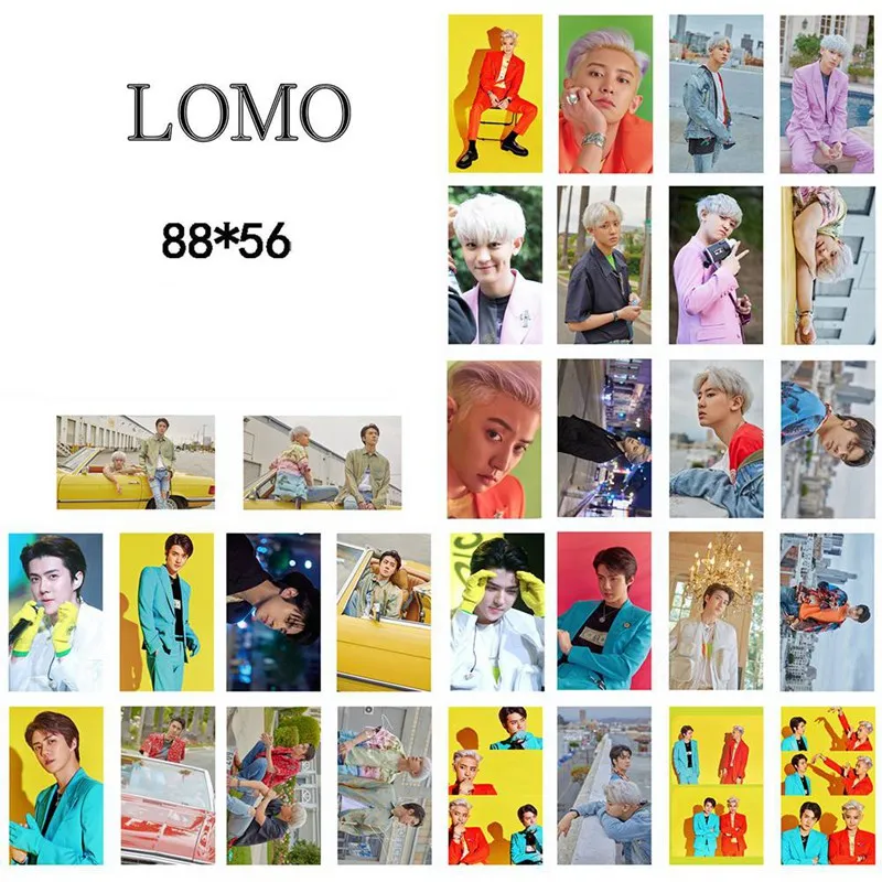 30 шт./компл. альбом Ехо самодельная бумага Lomo карта фото плакат в виде карты фотостудии игрушек, для подарка, для фанатов Канцелярский набор