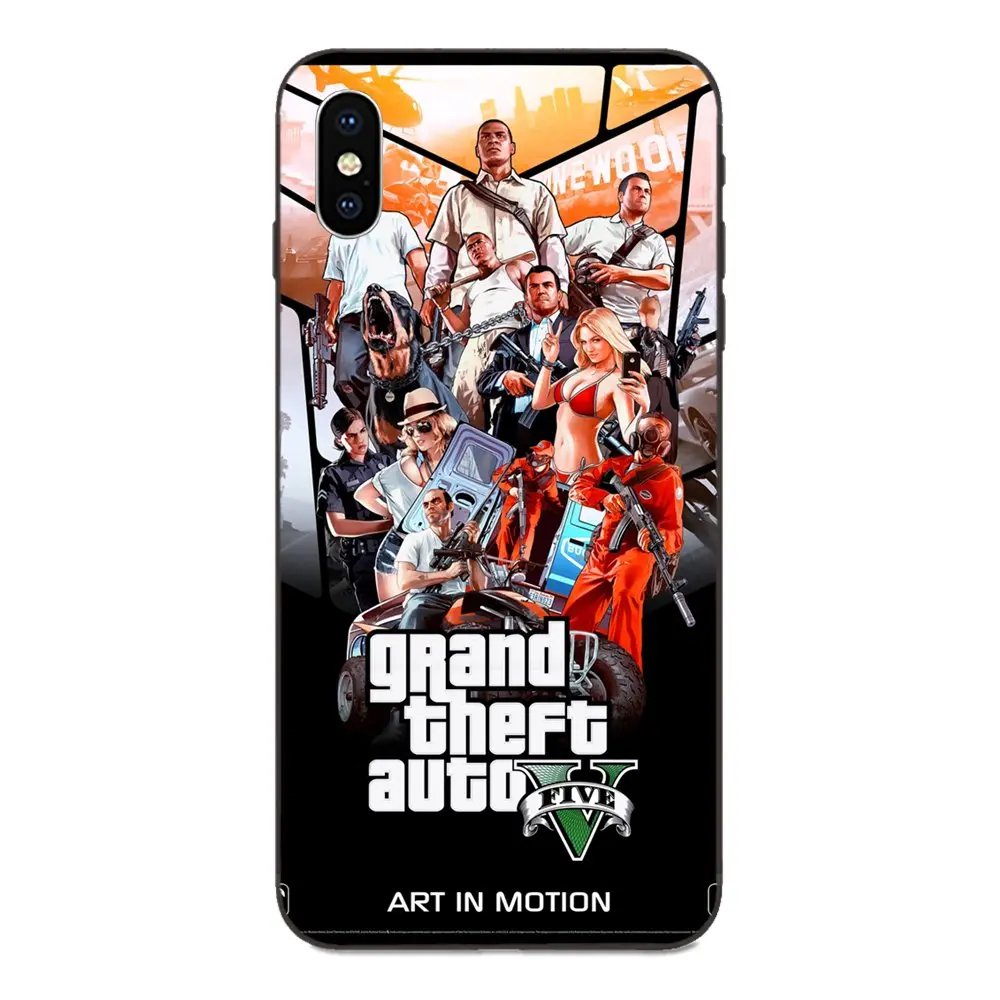 Gta SA Grand Theft Auto 5 V для Galaxy A8 A9 звезды Примечание 4 8 9 10 S3 S4 S5 S6 S7 S8 S9 S10 Edge Lite Plus Pro