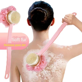 

Bath Brush Long Handle Scrubber Skin Massage Brush Feet Rubbing Body Brush For Back Exfoliation Brushes Bathroom Accessories