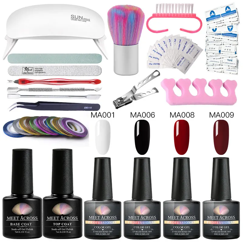 Набор гель-лаков для ногтей, чистый цвет, светодиодный Гель-лак для ногтей, Полупостоянный лак для ногтей, впитывающий лак для ногтей, маникюрный гель, лак для ногтей