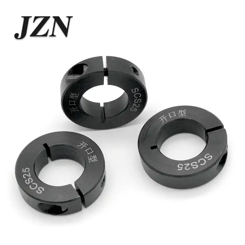 Fixed ring slit/spilt optical bearing carbon steel clamping ring