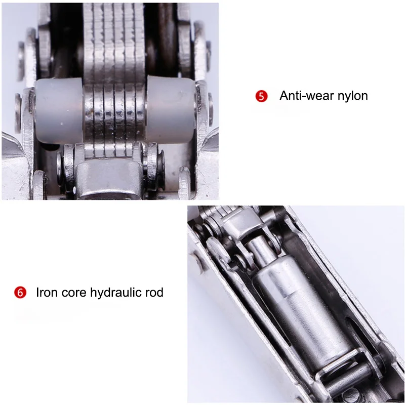 Hinge Steel Door Hydraulic Hinges Damper Buffer Soft Close for Cabinet Cupboard MU8669