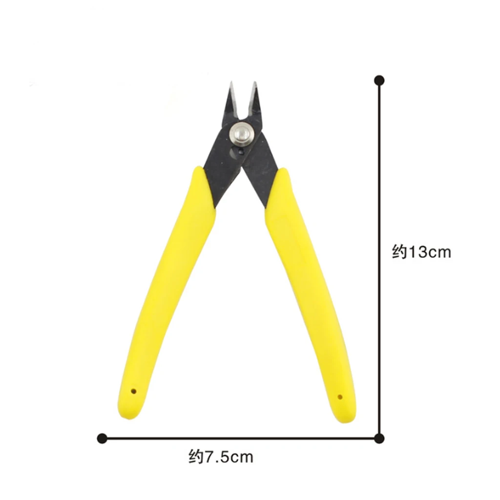 Model Tool Cutting Pliers Model Building Making Tools Parts Combination Pliers Nozzle Cutter For Gundam Military Model (Yellow)