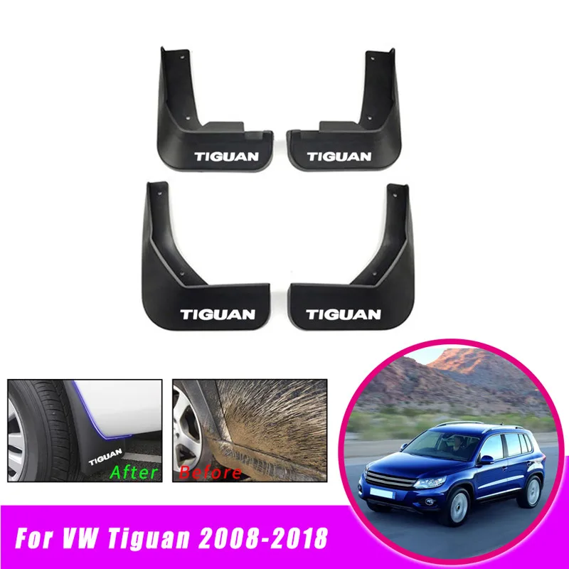 Брызговики для Volkswagen TIGUAN (MK1) 2008-2018 автомобиля Fender автомобильные аксессуары 4 шт. |