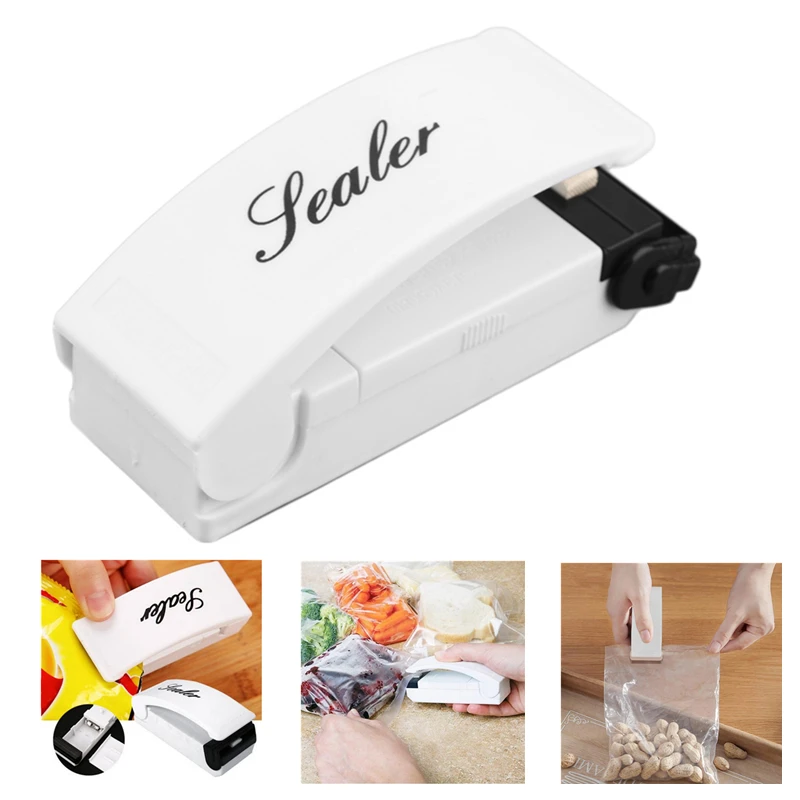 

Mini Portable Bag Clip Handheld Electric Heat Sealing Machine Impulse Sealer Seal Packing Plastic Bag Clips Home Kitchen Tool