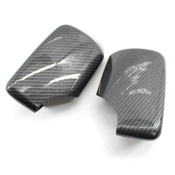 

Car Rearview Mirror Cover Exterior ABS Carbon Fiber Style For BMW E46 1998-2005