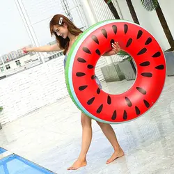 1Pcs New Fashion Inflatable Rubber Swim Ring Summer Adults Kids Doughnut Donut Pool Float Toys Unisex Sweet Pool Accessories