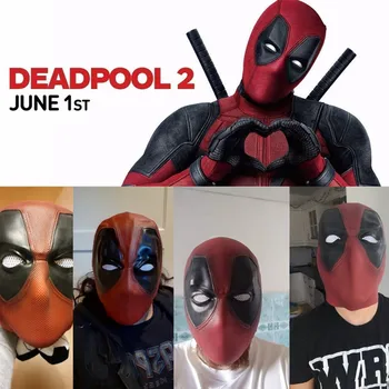 

Deadpool Mask Cosplay Movie Masque Halloween Latex Cosplay Costume Props Party Masks Adult