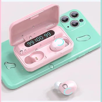 

TWS wireless headphonds bluetooth 5.0 earphones binaural in-ear mini stereo sports Touch Control headset With Charging box