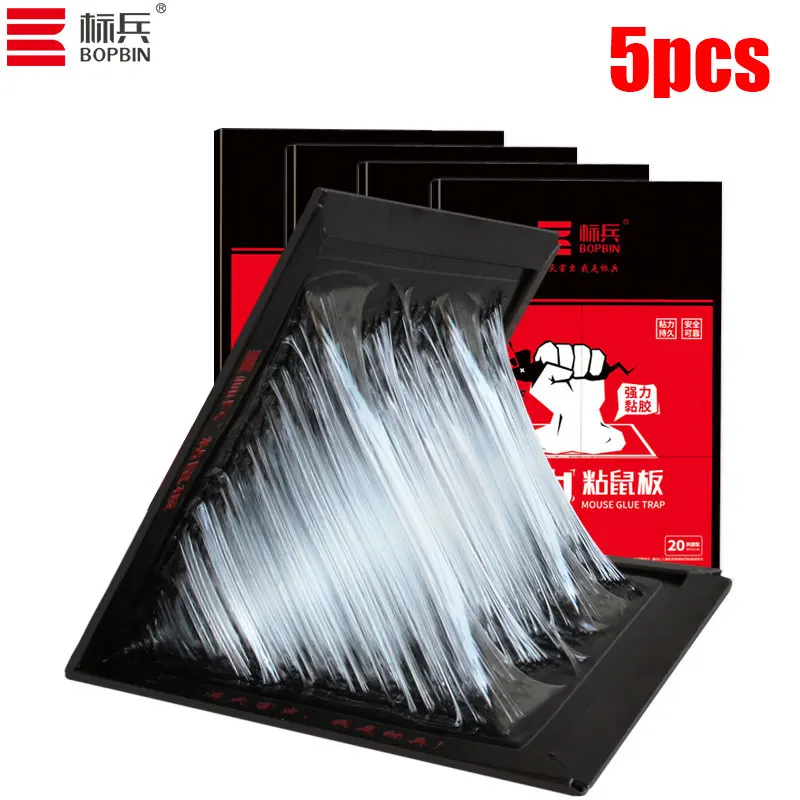 

5PCS Eco-friendly Large Mouse Rat Trap Glue Trap Heavy Duty Sticky Mice Glue Board Mouse Killer Rat Catcher Indoor Pest Control