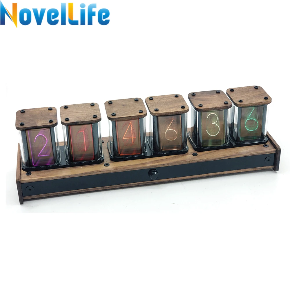 12 and 24 Hours Display,5V USB Powered,Creative Retro Desk Decoration Gift NovelLife Elekstube IPS Vintage Digital Alarm Clock,6 Bit RGB Glow LCD Time Photo Display,DIY Nixie Tube Clock Simulation 12 and 24 Hours Display,5V USB Powered,Creative Retro Desk Decoration Gift NovelLife Elekstube IPS Vintage Digital Alarm Clock,6 Bit RGB Glow LCD Time Photo Display,DIY Nixie Tube Clock Simulation