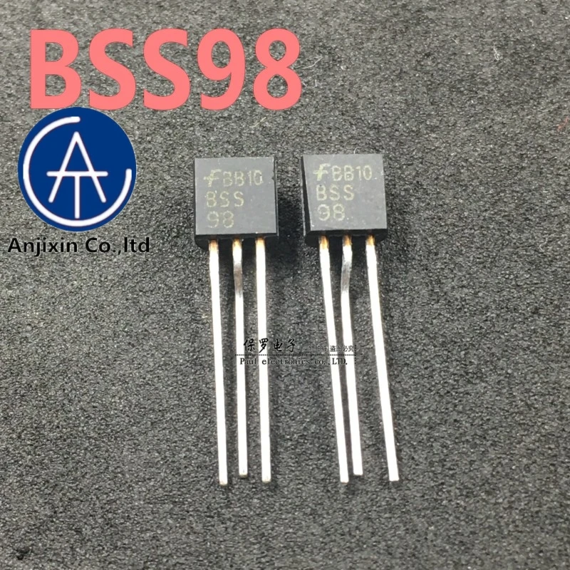 

10 шт., 100% оригинальный новый транзистор BSS98 SS98 TO-92