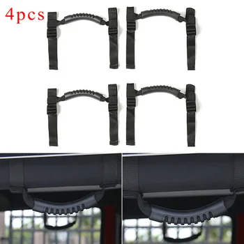 

Blue Grab Handle Parts For Jeep Wrangler YJ TJ JK JK JL JLU 4X Roll Grab New