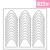 2 Sheets White French Manicure Strip Nail Art Form Fringe Tip Guides Sticker DIY Line Tips Decoration Tool 5
