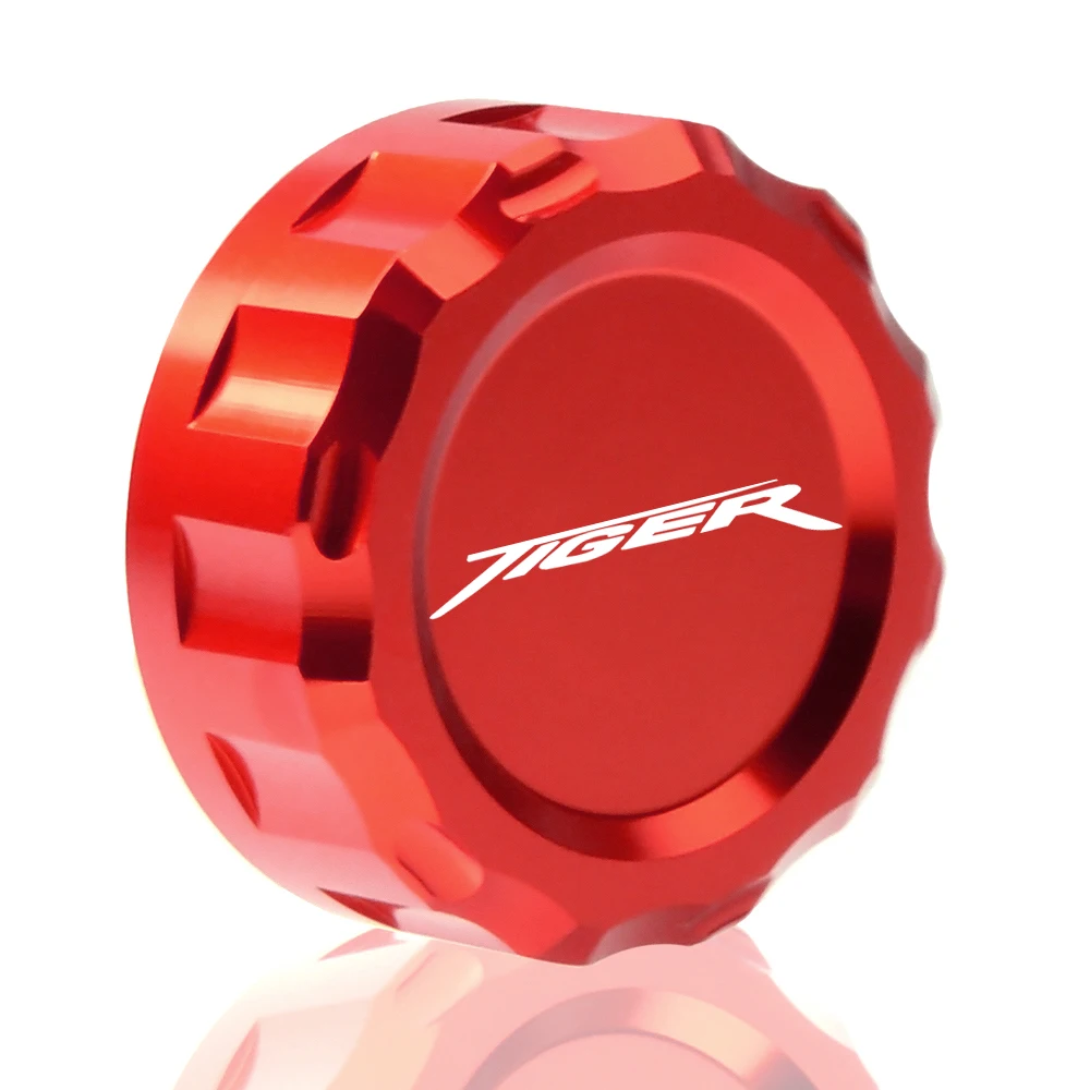 Мотоциклетный задний резервуар тормозной жидкости крышка алюминиевый цилиндр резервуар крышки для TRIUMPH TIGER 800/XC 1050/SpoRt/DEPORTE - Цвет: red TIGER