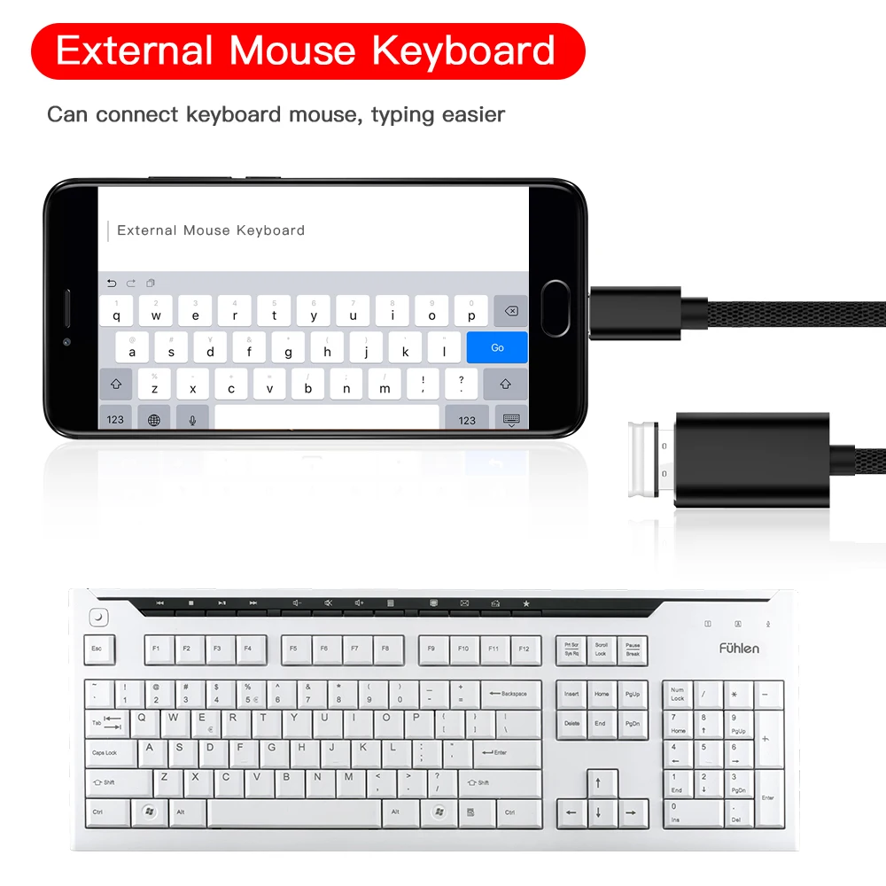 Кабель-адаптер Micro TypeC Кабель-адаптер USB коробка U диск кард-ридер передача OTG Кабель-адаптер для samsung S10 S9 Xiaomi huawei