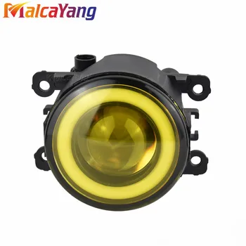 

2x High power H11 LED Fog Lamps Angel Eye light with Glass len 12V For Peugeot 308 T9 / 308 SW 2013 2014 2015 2016
