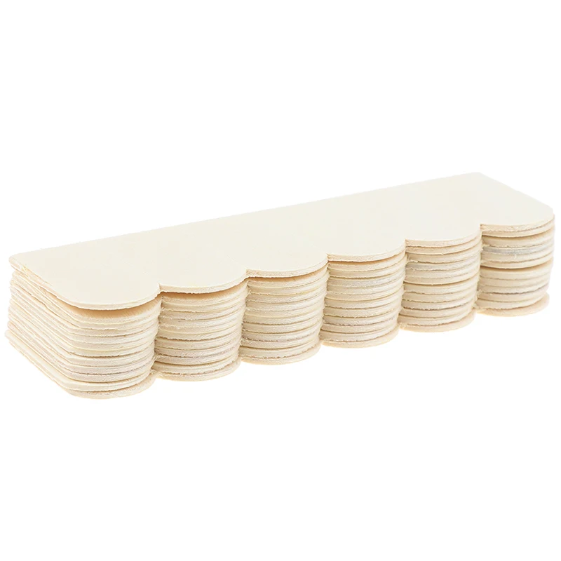 

12PCS 1:12 Doll House Doll House Six Roof Tiles 12 Pieces / Bag Wooden White Decoration House Accessories