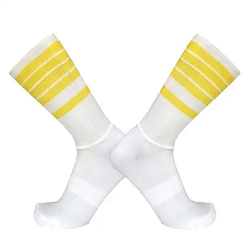 Anti Slip Silicone Summer Aero Socks Whiteline Cycling Socks Men Bicycle Sport Running Bike Socks Calcetines Ciclismo - Image 13