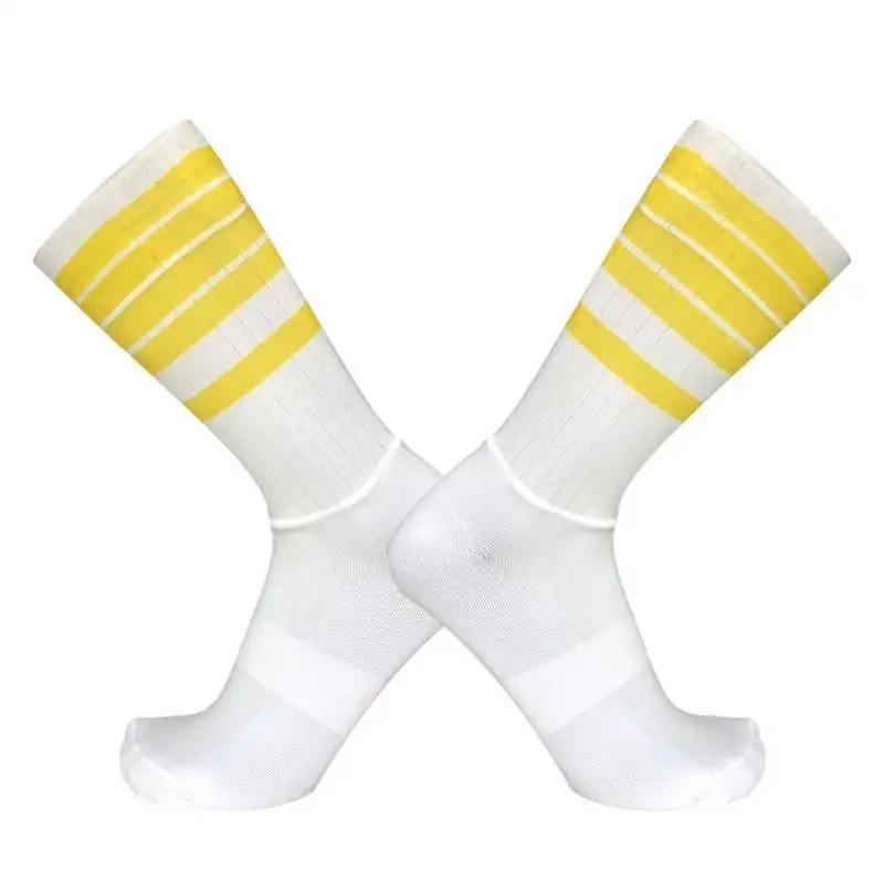 Anti Slip Silicone Summer Aero Socks Whiteline Cycling Socks Men Bicycle Sport Running Bike Socks Calcetines Ciclismo - Image 13