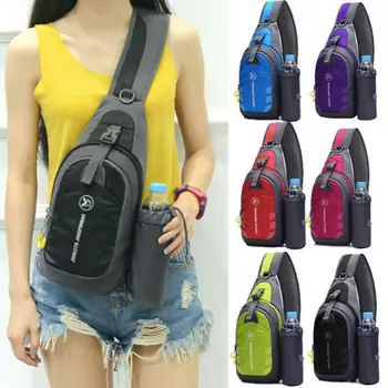 

Men Women Nylon Crossbody Shoulder Chest Cycle Sling Bag Daily Travel Backpack