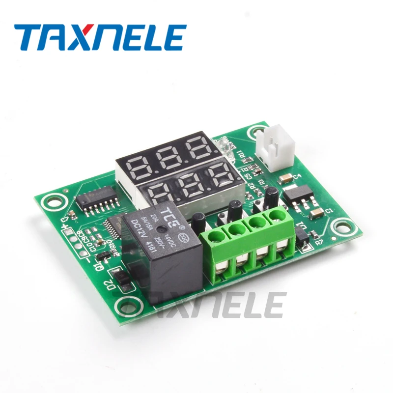 W1219 XH-W1219 DC12V двойной светодиодный цифровой дисплей термостат контроль температуры Лер регулятор переключатель реле управления NTC модуль датчика