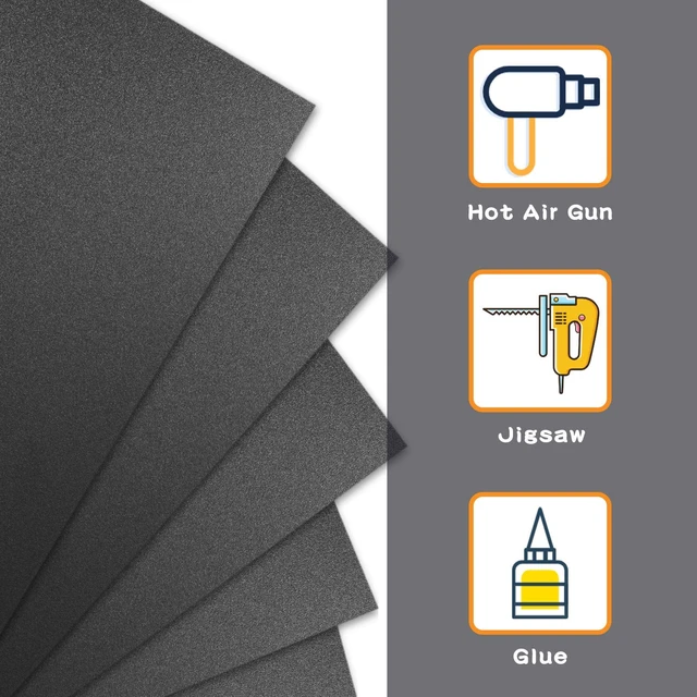 2pcs Black Abs Plastic Sheet Board Model Solid Flat for DIY Materials for  Home Decor Handcrafts