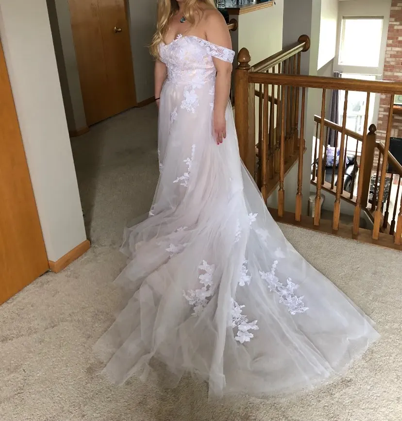 LORIE Lace Wedding Dress Off Shoulder Appliques A Line Sweetheart Bride Bridal Dress Backless Customized свадебное платье свадеб 4