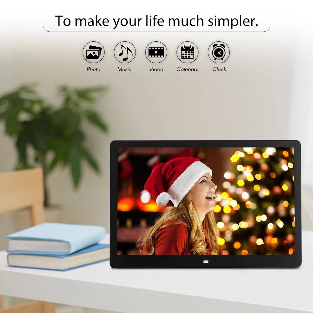 

Andoer Upgraded 17 In LED Digital Photo Frame Electronic Picture Photo Album 1080P 1920*1080 High Resolution with Remote etc.