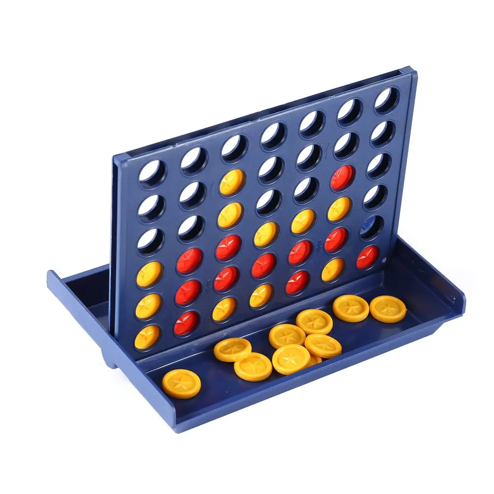 Educational Toy Chess Ren Toys-Bingo Game Four Quadruple Chess Game Board Vertical Blue Vertical Connect Board Checkers