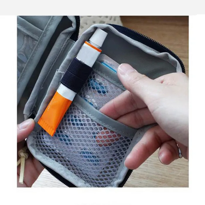 Новый пустой мешок первой помощи аварийный Чехол Путешествия медицина контейнер для таблеток сумки открытый несессер для выживания 999