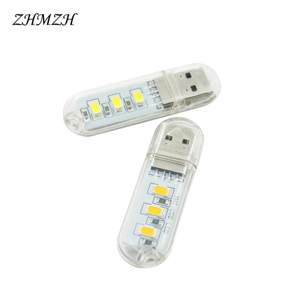 3LEDs 1.5W Reading Lamp USB Night Light Portable