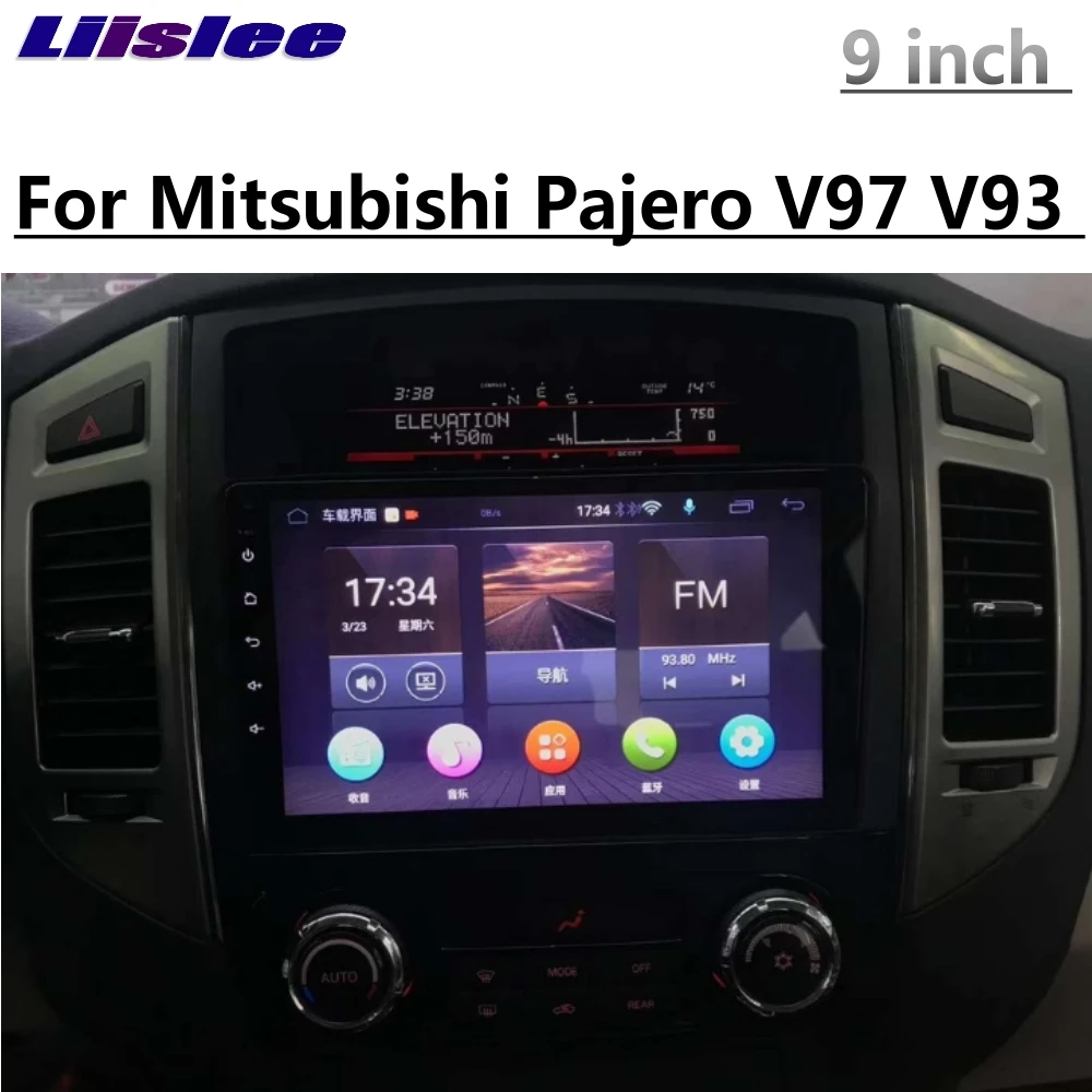 LiisLee Автомобильный мультимедийный DVD gps HiFi аудио радио 9 дюймов для Mitsubishi Pajero V97 V93 2006~ CarPlay адаптер навигация NAVI