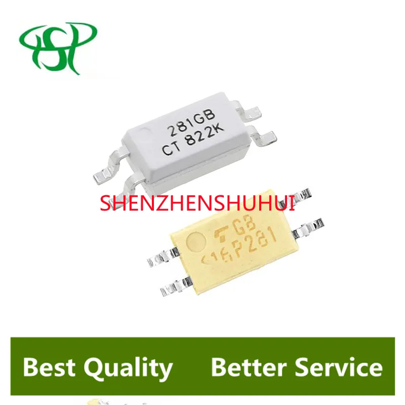10PCS TLP281-1GB SOP-4 TLP281-1 SOP4 TLP281 Code P281 Photocoupler New and original | Электронные компоненты и