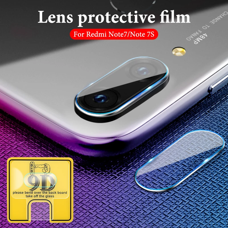 For redmi note 8 7 6 5 k20 pro 8t 9D Phone Camera Protective Lens For Xiaomi redmi 7 7a 6 6a Camera Transparent Protector Film