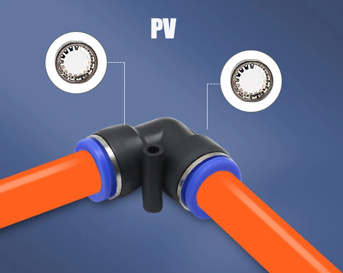 thumbnail image 1 of Conector de tubo neumático, accesorios rápidos de aire, manguera de empuje de agua de plástico de 4mm, 6mm, 8mm, 10mm, 12mm, conectores PV PE PU PY, 1 of 5