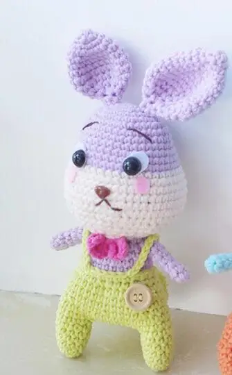 Милая кукла кролика ручной работы, вязаная крючком игрушка, подарок, вязаная кукла, лучший подарок на день рождения(готово, не сделай сам - Цвет: SG-658