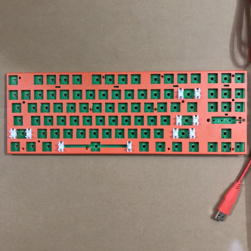 87 клавиатура комплект механическая клавиатура TKL DIY kit PCB игровая плата Вишневый переключатель