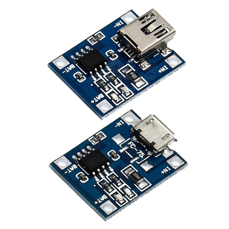 Новинка 2021 5 шт. Micro/Mini USB В 1A 18650 TP4056 модуль зарядного устройства литиевой батареи