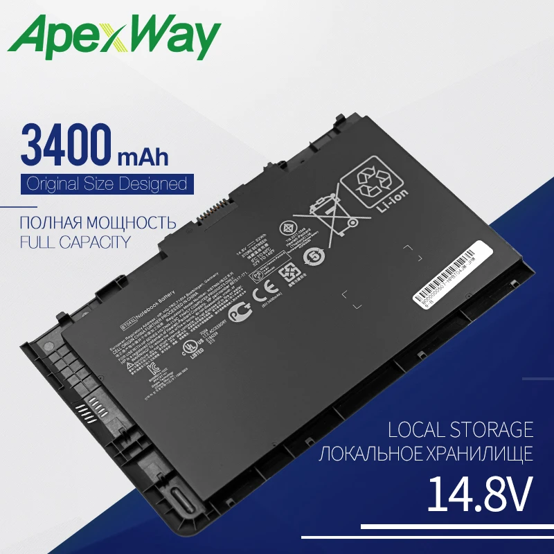 

Apexway BT04 BT04XL Laptop Battery for HP EliteBook Folio 9470 9470M Ultrabook Series 696621-001 HSTNN-DB3Z BA06 BA06XL H4Q47AA
