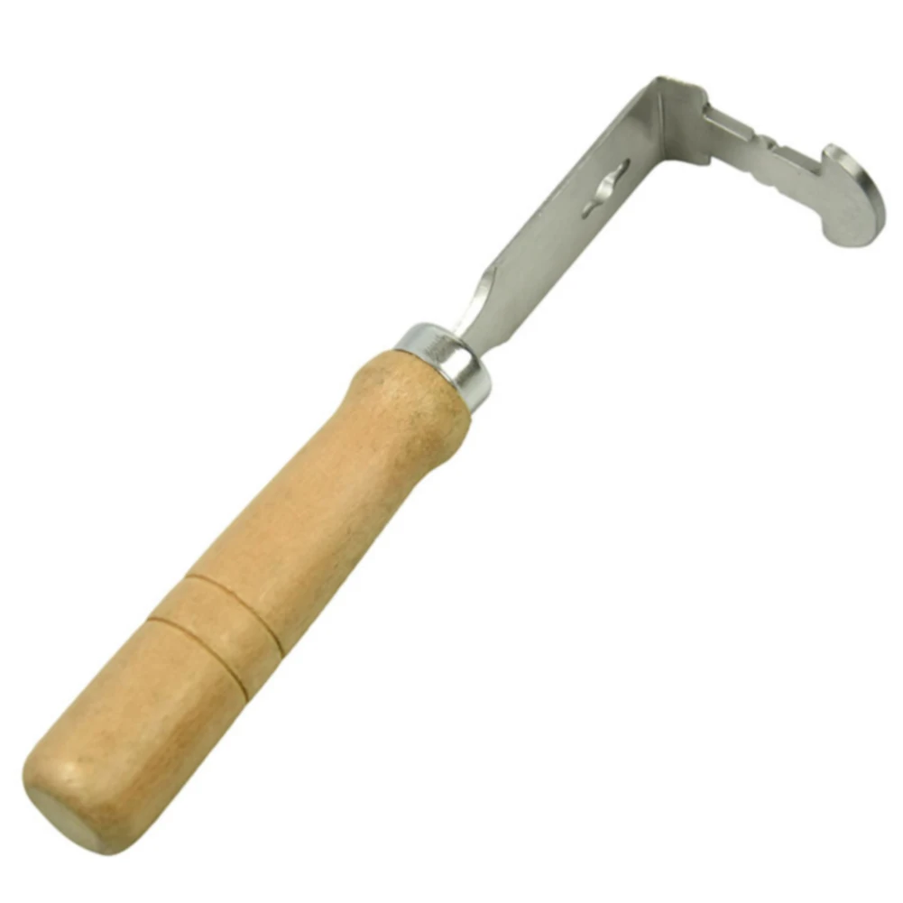 Wooden Handle Нержавеющая сталь ферма пчелиный улей прочный пчеловод пчелиный каркас скребок мини лопатка для чистки очиститель инструмент оборудование для пчеловодства - Цвет: Wooden Handle
