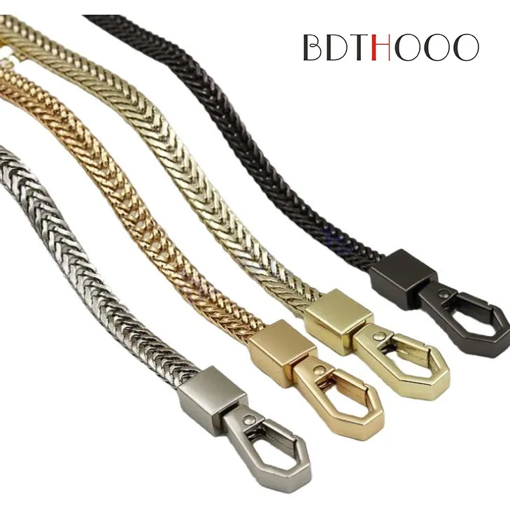 Cadena de 120cm para bolso, correa de repuesto para bolso de hombro con cadena, de color dorado/plateado/negro
